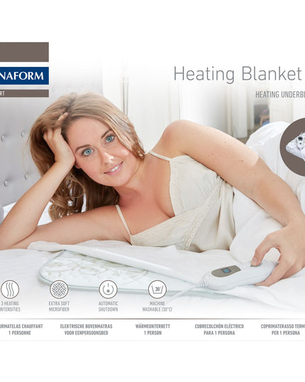 Lanaform Heating Blanket S1 – Elektriskt värmetäcke / värmemadrass för enkelsäng