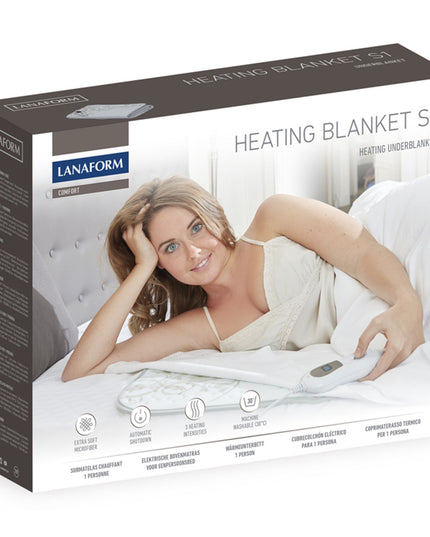Lanaform Heating Blanket S1 – Elektriskt värmetäcke / värmemadrass för enkelsäng