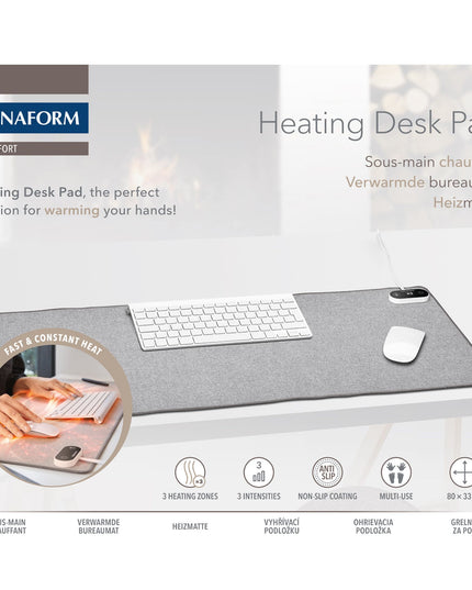 Lanaform Heating Desk Pad – Elektrisk musmatta & värmematta för händer och skrivbord