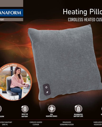 Lanaform Heating Pillow 2-i-1 – Uppladdningsbar värmekudde & varmvattenflaska