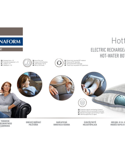 Lanaform Hottle Well-Being – Elektrisk värmedyna med mjukt textilöverdrag