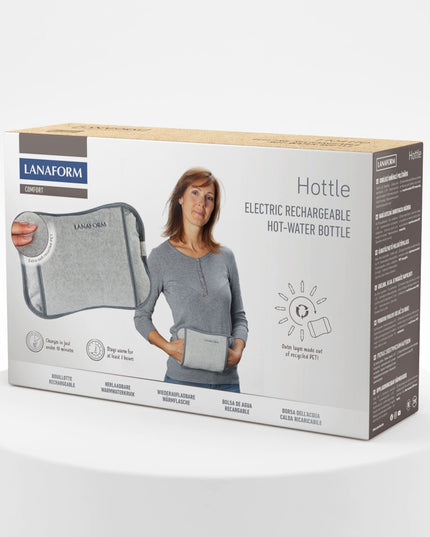 Lanaform Hottle Well-Being – Elektrisk värmedyna med mjukt textilöverdrag