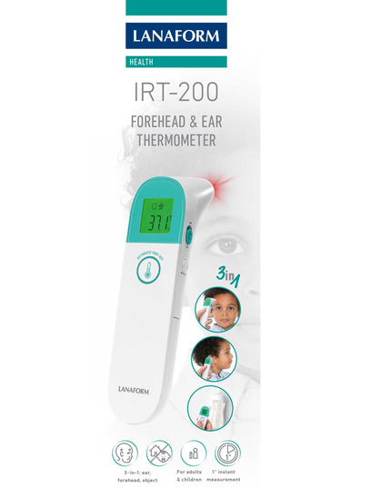Lanaform IRT-200 – Kontaktfri infraröd termometer för kropp, ytor och vätskor