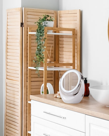 Lanaform LED Mirror – Sminkspegel med LED-ljus och magnetisk 10x förstoring