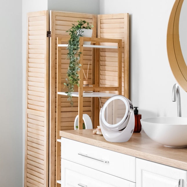 Lanaform LED Mirror – Sminkspegel med LED-ljus och magnetisk 10x förstoring