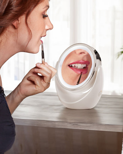 Lanaform LED Mirror – Sminkspegel med LED-ljus och magnetisk 10x förstoring