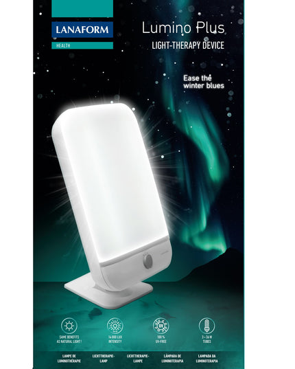 Lanaform Lumino Plus – Extra bred ljusterapilampa med 10 000 lux