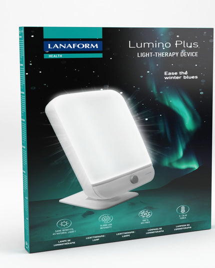 Lanaform Lumino Plus – Extra bred ljusterapilampa med 10 000 lux