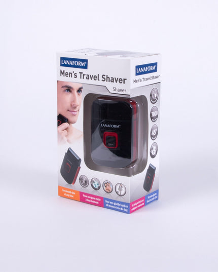 Lanaform Men's Travel Shaver & Clipper – 2-i-1 rakapparat och skäggtrimmer för resan