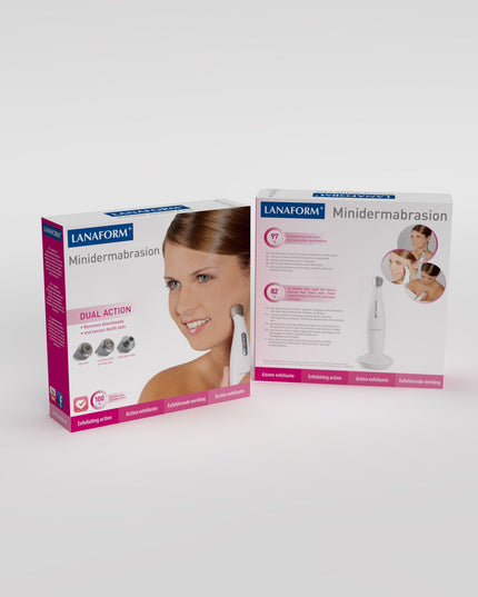 Lanaform MiniDermabrasion – Mikrodermabrasion för hemmabruk med vakuum och peeling