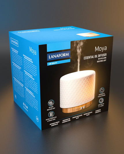 Lanaform Moya – Ultraljudsdiffuser med LED-belysning och doftspridning