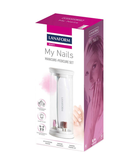 Lanaform My Nails – Manikyr- och pedikyrset med 10 tillbehör i elegant etui