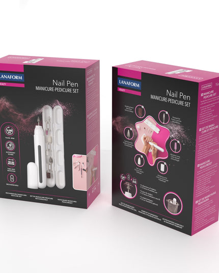 Lanaform Nail Pen Set – Uppladdningsbar manikyr- och pedikyrpenna med tillbehör