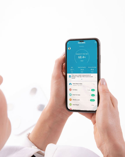 Lanaform PDS-200C – Smart personvåg med app, kroppssammansättning och Bluetooth