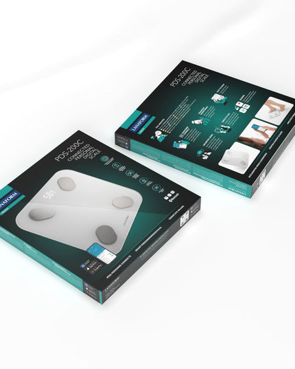 Lanaform PDS-200C – Smart personvåg med app, kroppssammansättning och Bluetooth