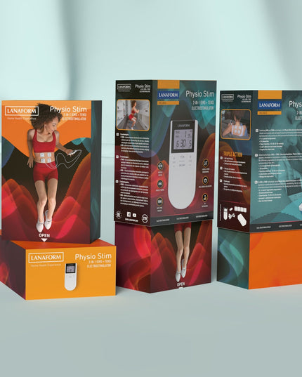Lanaform Physio Stim – Avancerad TENS/EMS-apparat med dubbla kanaler och 20 program