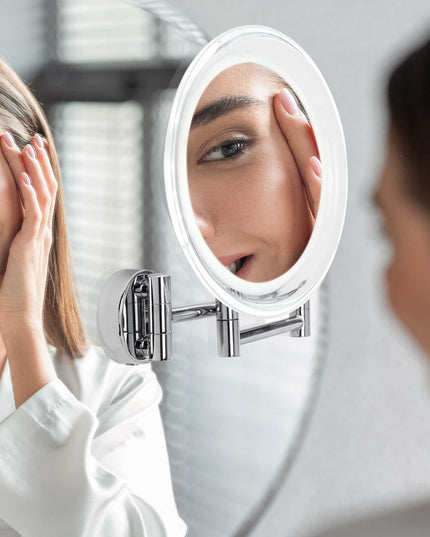 Lanaform Wall Mirror x10 – Väggspegel med 10x förstoring för detaljarbete