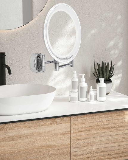 Lanaform Wall Mirror x10 – Väggspegel med 10x förstoring för detaljarbete