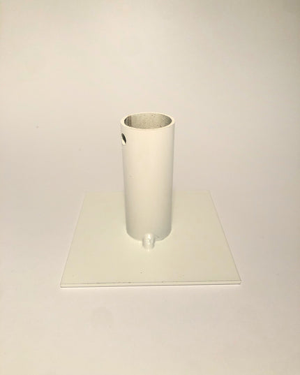 Ljusstake - enkel, liten (vit)