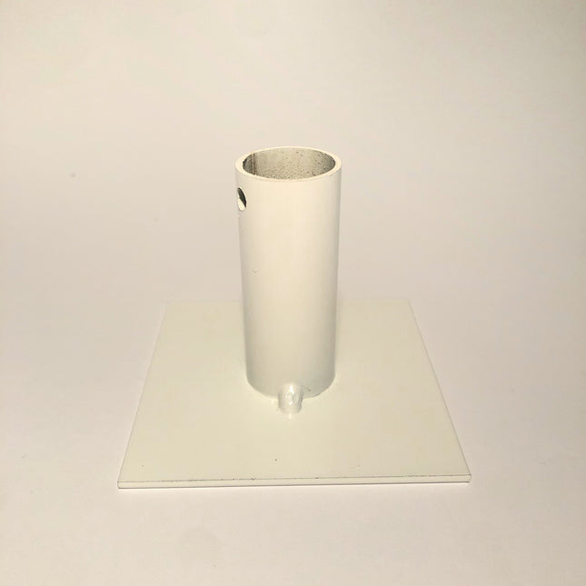 Ljusstake - enkel, liten (vit)