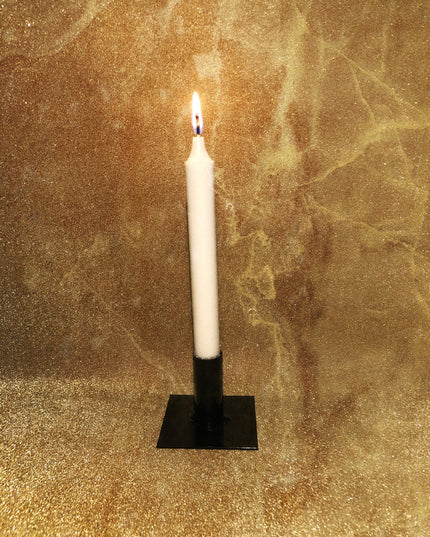 Ljusstake - enkel, liten (svart)