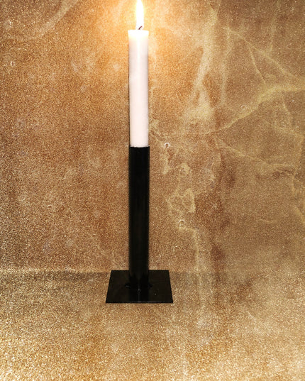 Ljusstake - enkel , stor (svart)