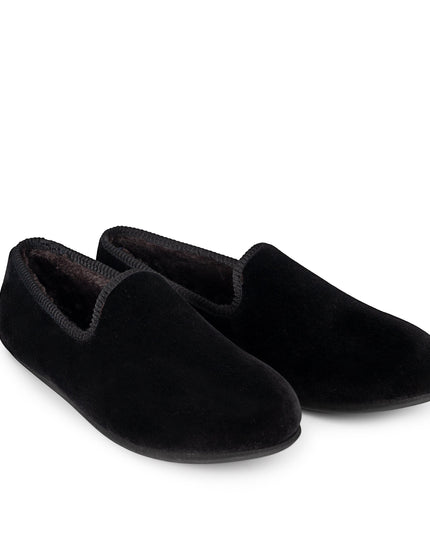 Black Velvet Loafer