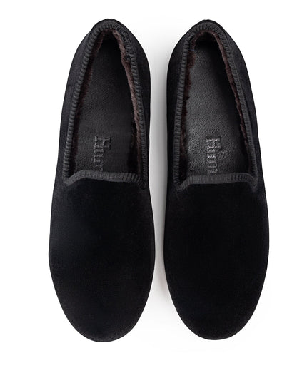 Black Velvet Loafer