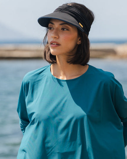 Capri Vändbart UV-Visir Marinblått/Svart