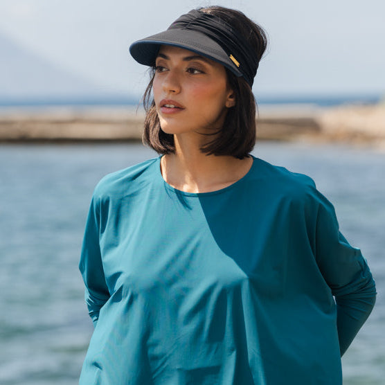 Capri Vändbart UV-Visir Marinblått/Svart