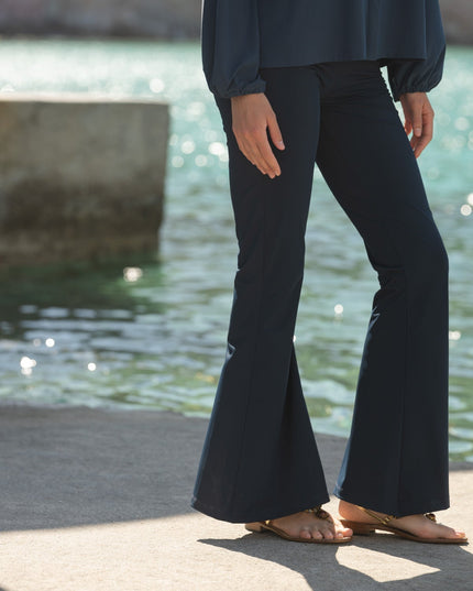 Miami Sculpt UV Flare Leggings Midnight Blue