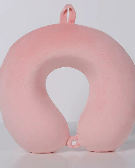 Nackkudde i memory foam, ergonomisk U-design, tvättbart överdrag
