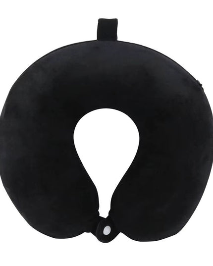 Nackkudde i memory foam, ergonomisk U-design, tvättbart överdrag
