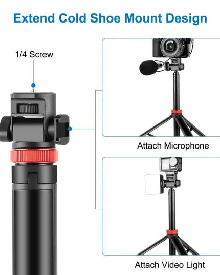 PULUZ Teleskopiskt aluminiumstativ 2m