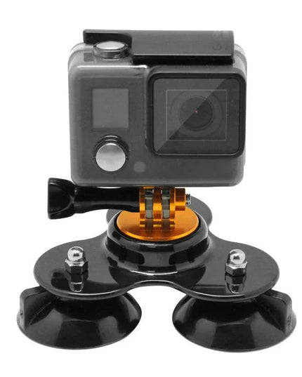 Triangelriktat sugkoppsfäste med stativfäste handskruv