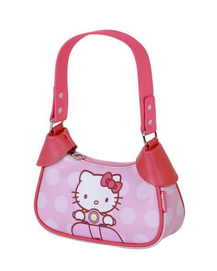 Axelväska Hello Kitty i rosa, justerbart axelband