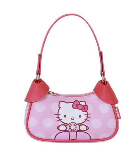 Axelväska Hello Kitty i rosa, justerbart axelband