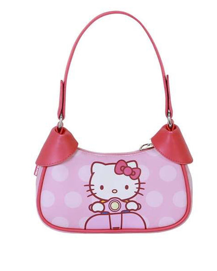 Axelväska Hello Kitty i rosa, justerbart axelband