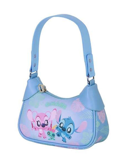 Barnaxelväska Lilo & Stitch, blå, med innerfoder