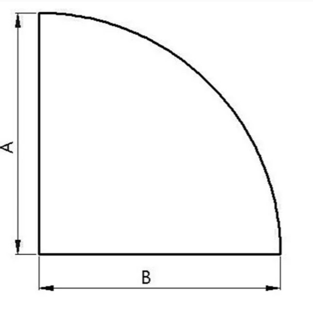 Golvskydd/Gnistskydd till Kamin Hörn 950x950