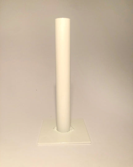 Ljusstake - enkel, stor (vit)