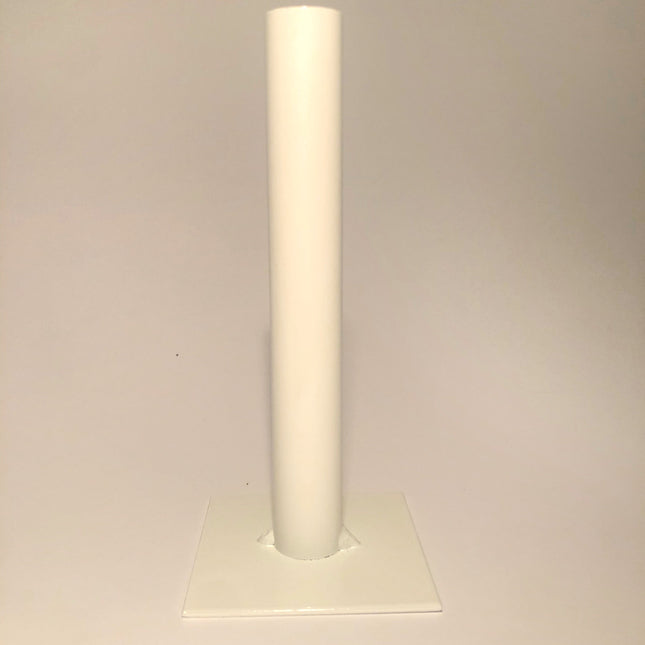 Ljusstake - enkel, stor (vit)