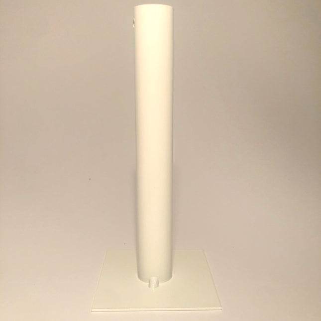 Ljusstake - enkel, stor (vit)