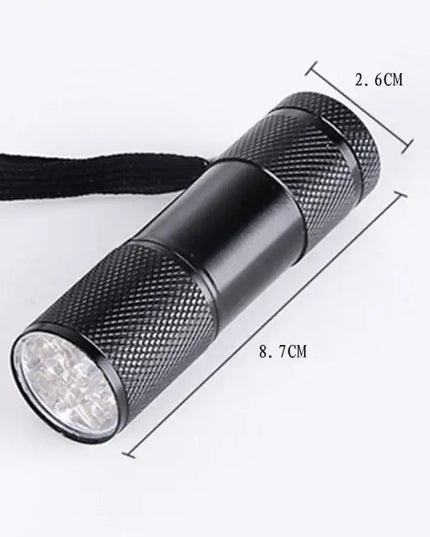 UV ficklampa med fluorescensdetektion – Kompakt inspektionslampa 395 nm