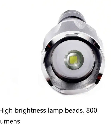 Teleskopisk stark LED-ficklampa med zoom, starkt ljus och magnet – uppladdningsbar