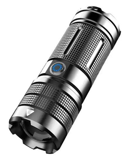 X3 LED Ficklampa med Zoom, RGB-ljus och Powerbank-funktion – 1100lm