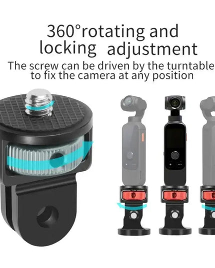 1/4-tums skruvadapter till stativ för GoPro, Insta360 & andra actionkameror