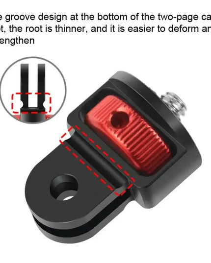 1/4-tums skruvadapter till stativ för GoPro, Insta360 & andra actionkameror