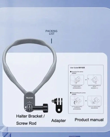 Telesin Magnetiskt Nackfäste för Actionkamera