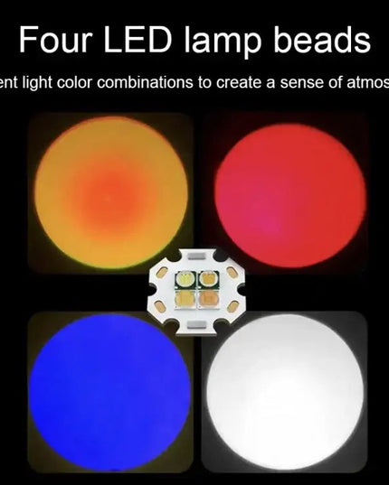 RGB ficklampa med zoom & powerbank – Professionell belysning för foto & outdoor